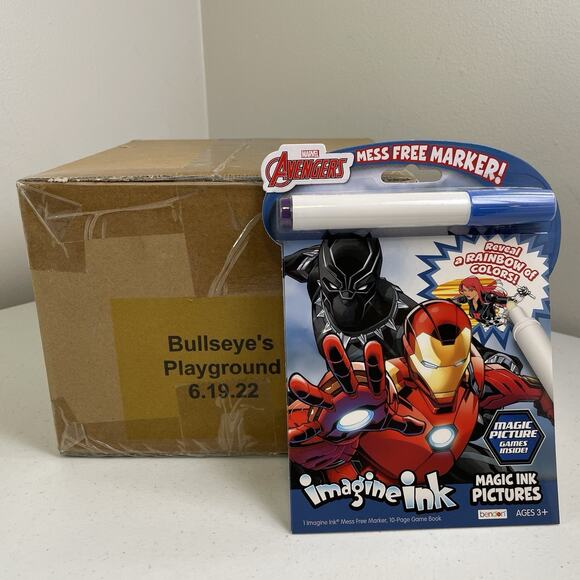 20 Marvel's The Avengers 10 Page Imagine Ink Picture Activity Book Mess Free - Picture 1 of 4
